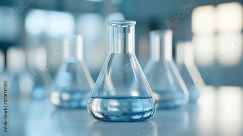 Scientific Lab Glassware And Equipment For Chemistry, Neutral Tones Palette 