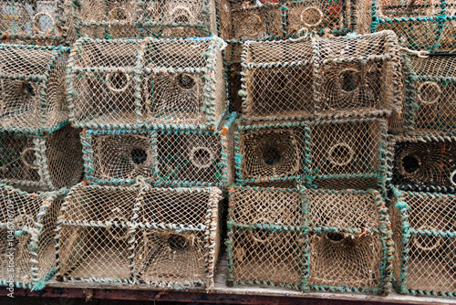 Empty Crab Cages on the Quay