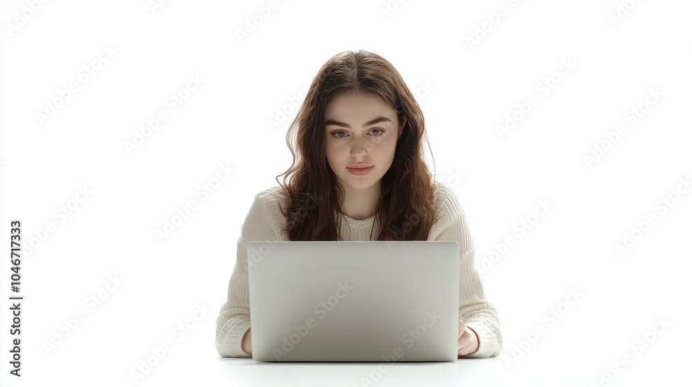single businessmen working a labtop at wooden desk on the white background
single businessmen working a labtop at wooden desk on the white background
