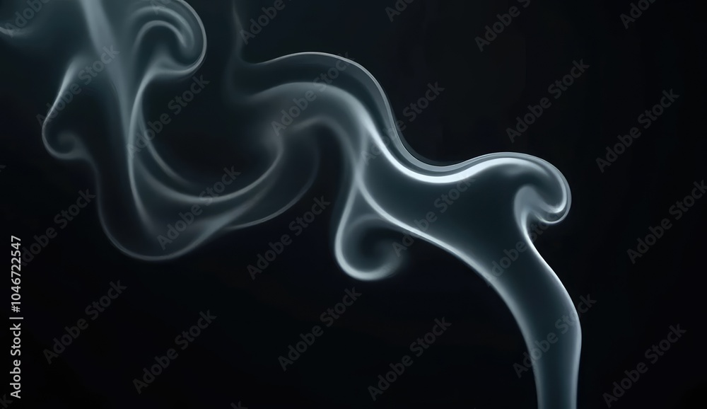 soft wisps of smoke rising on black soft wisps of smoke rising on black