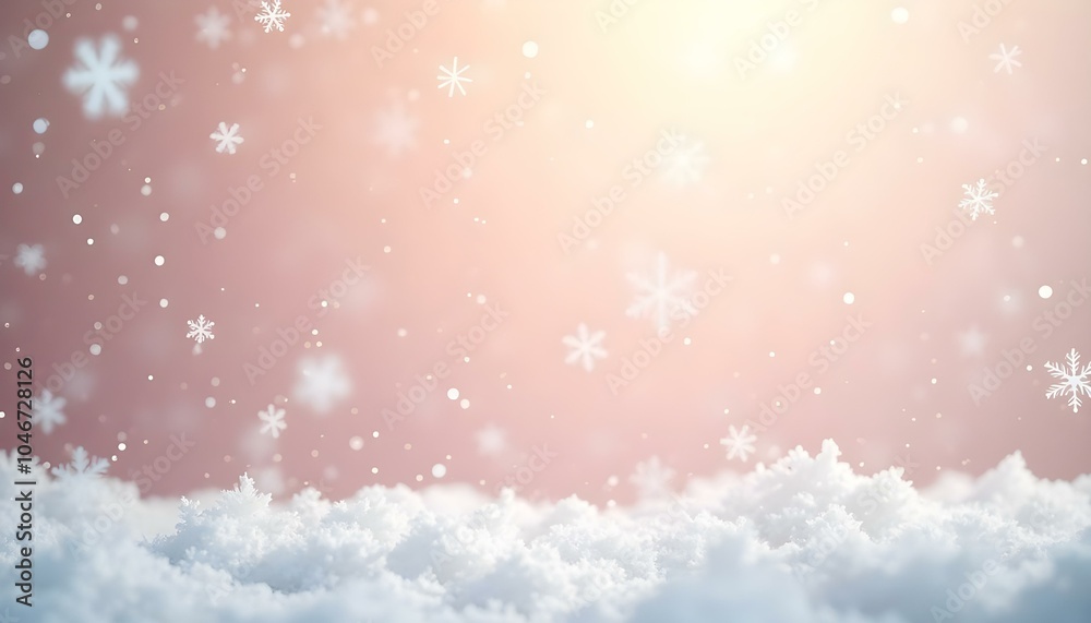 A calming animation of large, softly falling snowflakes set against a pastel background, accumulating gently on the ground to evoke a peaceful winter scene. A calming animation of large, softly falling snowflakes set against a pastel background, accumulating gently on the ground to evoke a peaceful winter scene.