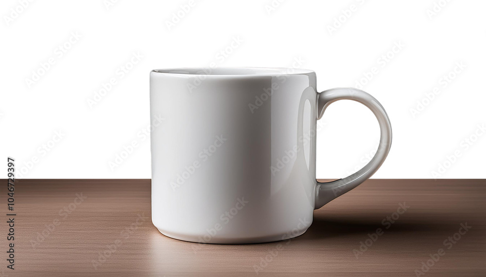 Fototapeta premium Modern Ceramic Coffee Mug on transparent background