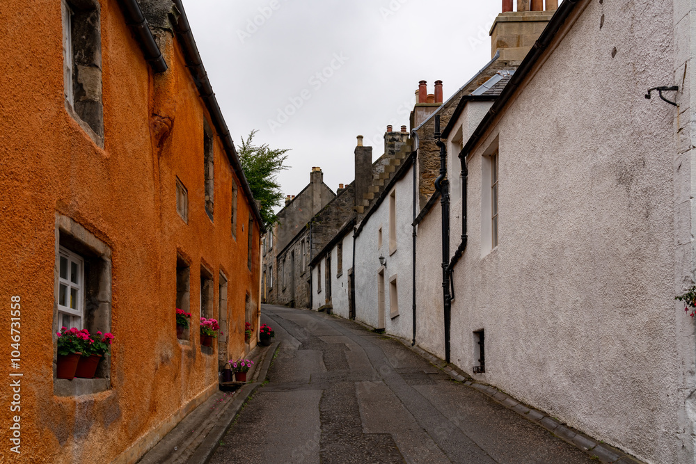 Obraz premium exploring the historic village of Culross, Firth of Forth, Scotland