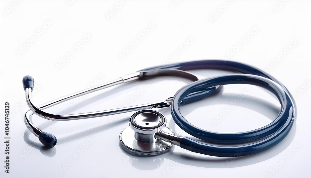 Close-up of stethoscope on table. Close-up of stethoscope on table.
