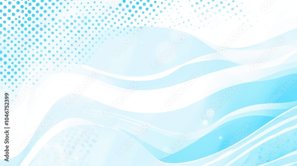 Soft Blue Abstract Waves and Dots Background Soft Blue Abstract Waves and Dots Background