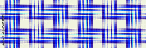 Bedroom fabric plaid background, refresh pattern texture textile. Merry vector check tartan seamless in beige and indigo colors.