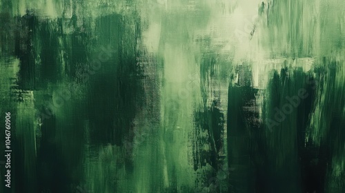 Wallpaper Mural Painting with Dark and Light Green Brushstrokes Torontodigital.ca