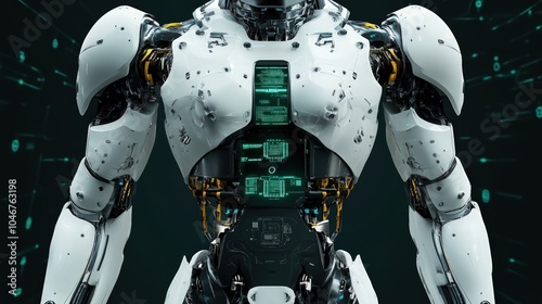 Robotics innovations with detailed imagery futuristic robots and AI systems photo