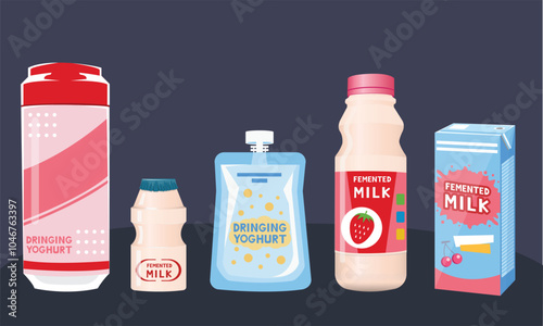 Fermented Milk and Drinking Yogurt collection .