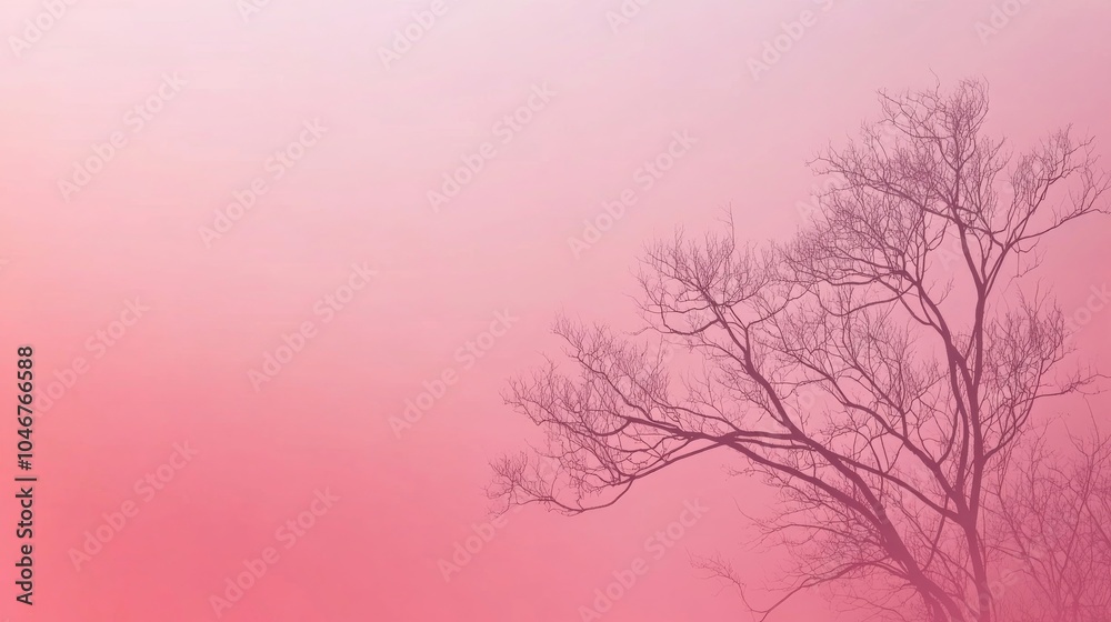 Obraz premium Photo of, Pink background with subtle gradients and minimalist abstract ovals for design, banner template