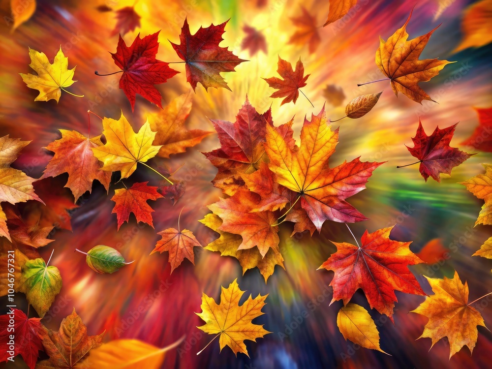 Vibrant Autumn Leaves in Motion: Capturing the Essence of Fall's Colorful Transition Vibrant Autumn Leaves in Motion: Capturing the Essence of Fall's Colorful Transition
