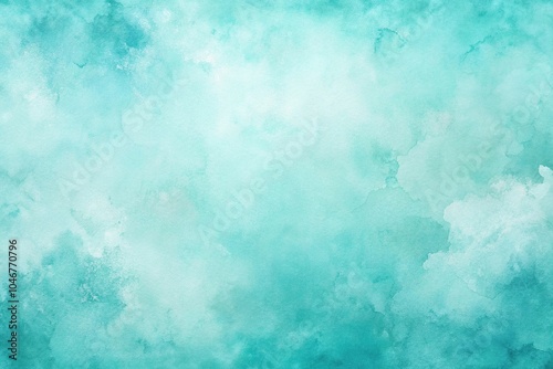 Minimalist turquoise watercolor background wallpaper