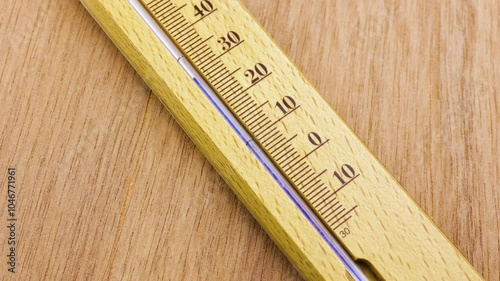 Thermometer wooden Room temperature rising to over 40 degrees. Sauna, apartment or outside. Heated argument, political climate boiling. Hotter and hotter, blood boiling, getting furious rage