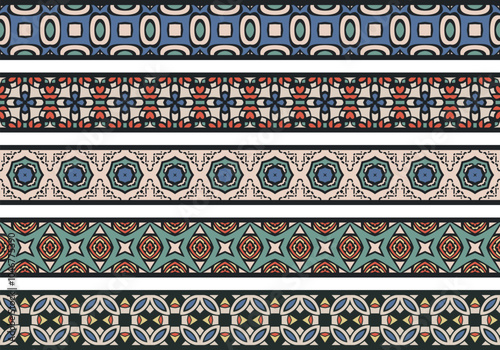 Seamless decorative borders