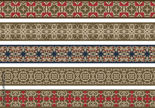 Seamless decorative borders