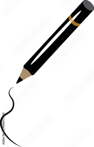Eye Pencil. Make Up Tool Illustration. Vector Cosmetic Set.