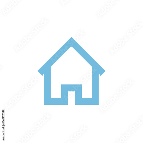 home graphic icon button vector logo art illustration.eps