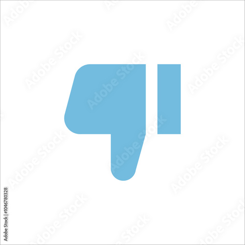 Dislike icon button vector logo art illustration.eps
