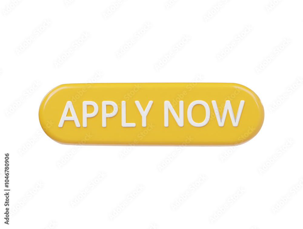 Apply now icon 3d render illustration Apply now icon 3d render illustration