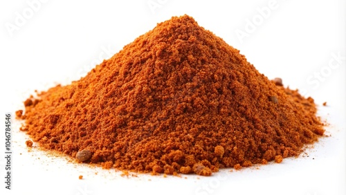 Spice blend of berbere isolated on white background photo