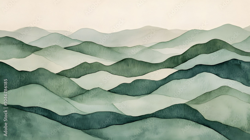Gentle mountain waves Gentle mountain waves