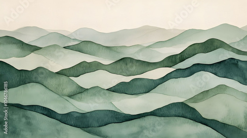 Wallpaper Mural Gentle mountain waves Torontodigital.ca