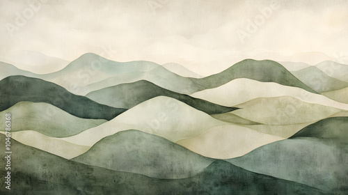 Wallpaper Mural Serene mountain landscape Torontodigital.ca