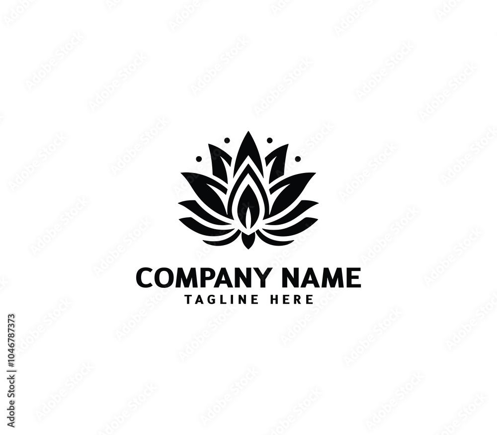 Vector lotus flower logo Icon. Lotus logo template. Modern lotus logo concept. Creative flower Vector lotus flower logo Icon. Lotus logo template. Modern lotus logo concept. Creative flower