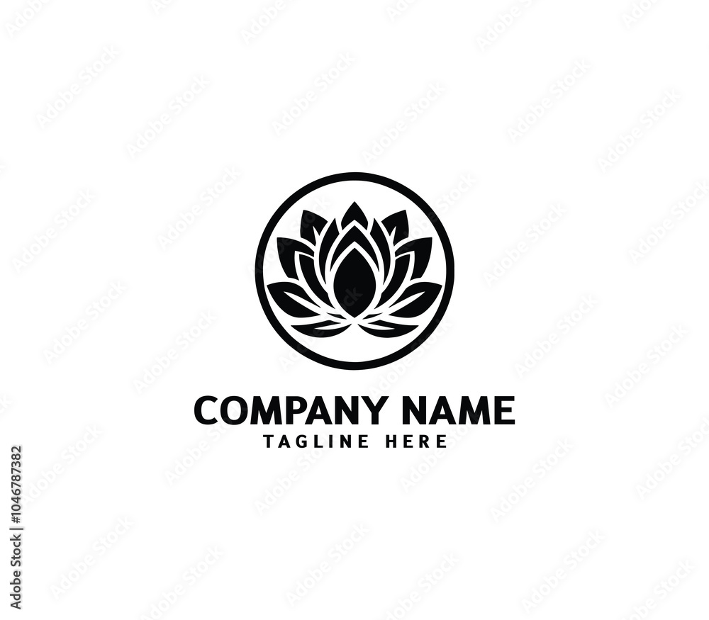 Obraz premium Vector lotus flower logo Icon. Lotus logo template. Modern lotus logo concept. Creative flower
