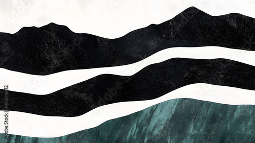 Abstract mountain landscape