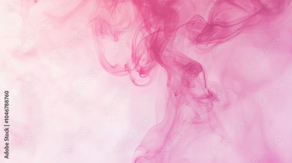 Obraz premium Photo of, Pink background with subtle smoke effect for design, banner template