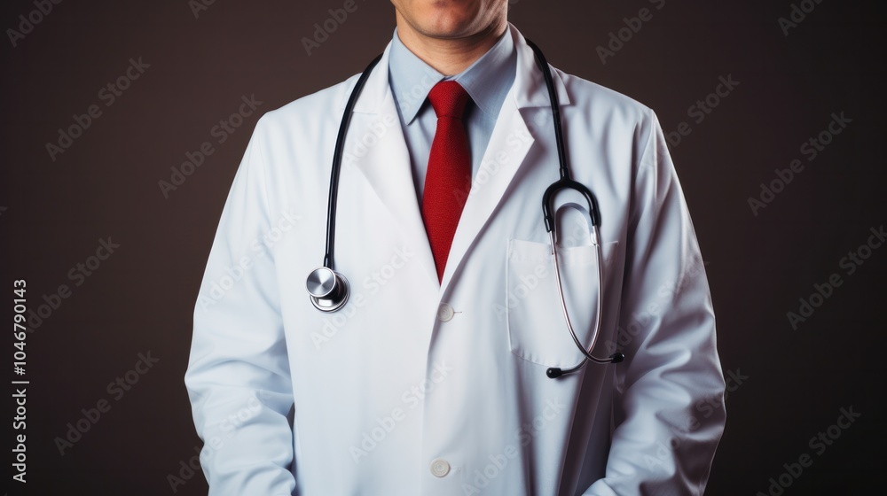 a friendly male doctor standing with his hands in his pockets, a friendly male doctor standing with his hands in his pockets,