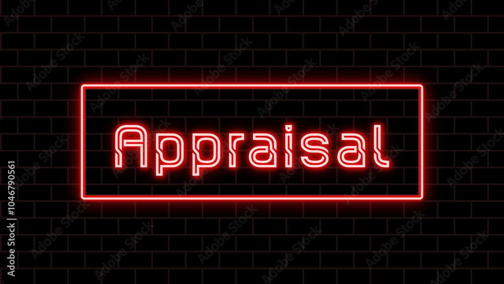 Appraisal のネオン文字