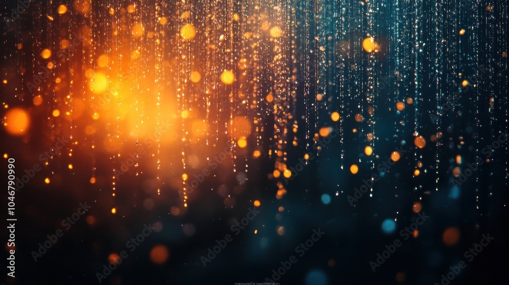 Obraz premium Digital rain effect background
