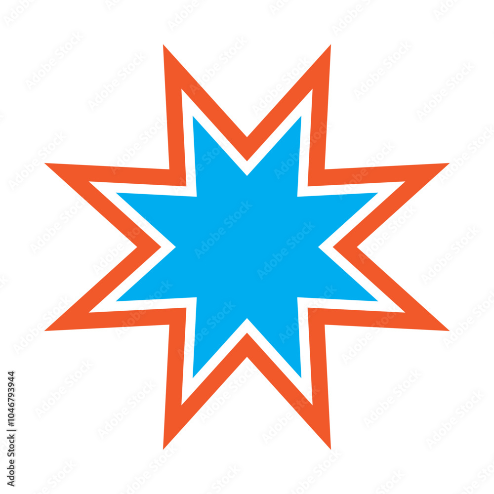 star design Bahai star icon. Bahai linear symbol. Vector illustration. star design Bahai star icon. Bahai linear symbol. Vector illustration.