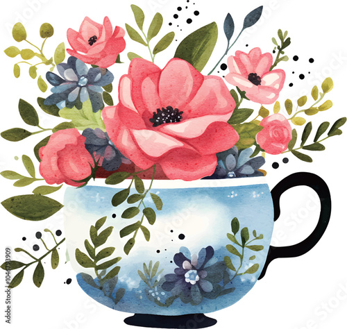 still life with flowers