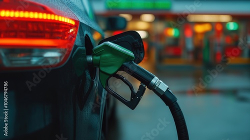 Refueling a Car at a Gas Station