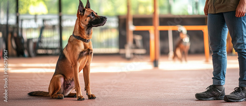 Belgian Malinois Dog Obedience Training Session: A Guide to Training Your Malinois for Obedience photo