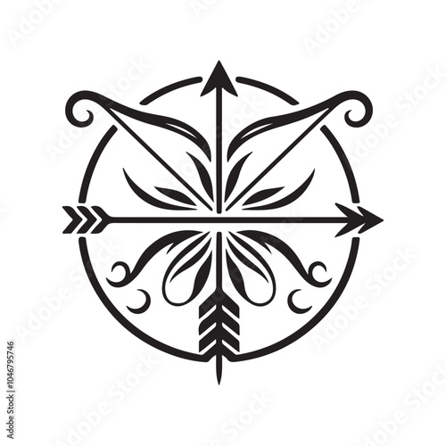 Download Bow and Arrow Silhouette Vectors – Ideal for Historical and Nature Themes