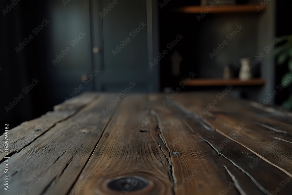 Obraz premium Dark & Moody: A Blurry Bedroom Close-Up