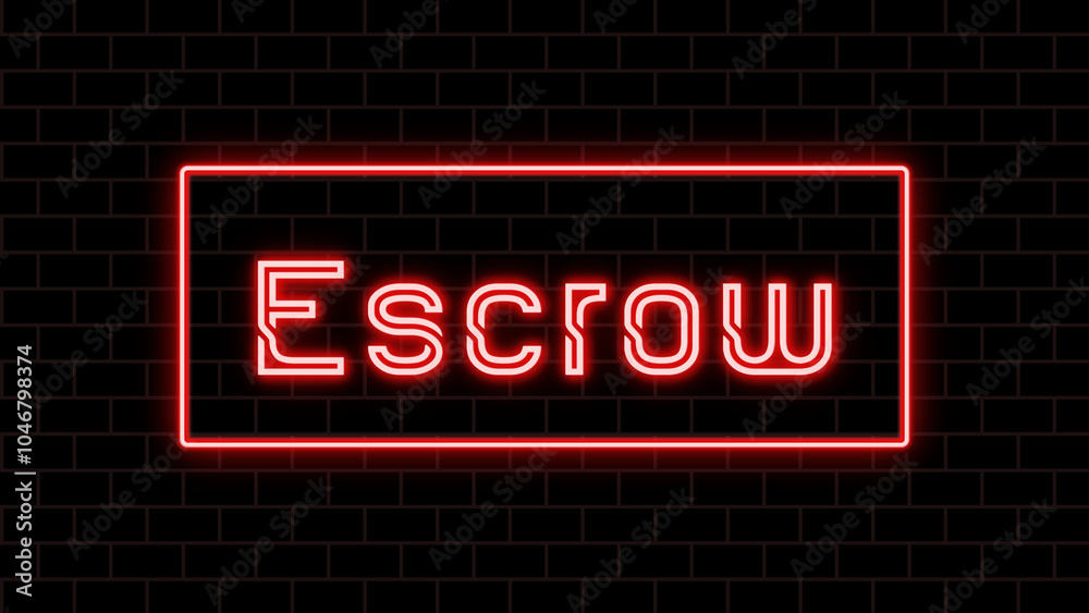 Escrow のネオン文字 Escrow のネオン文字