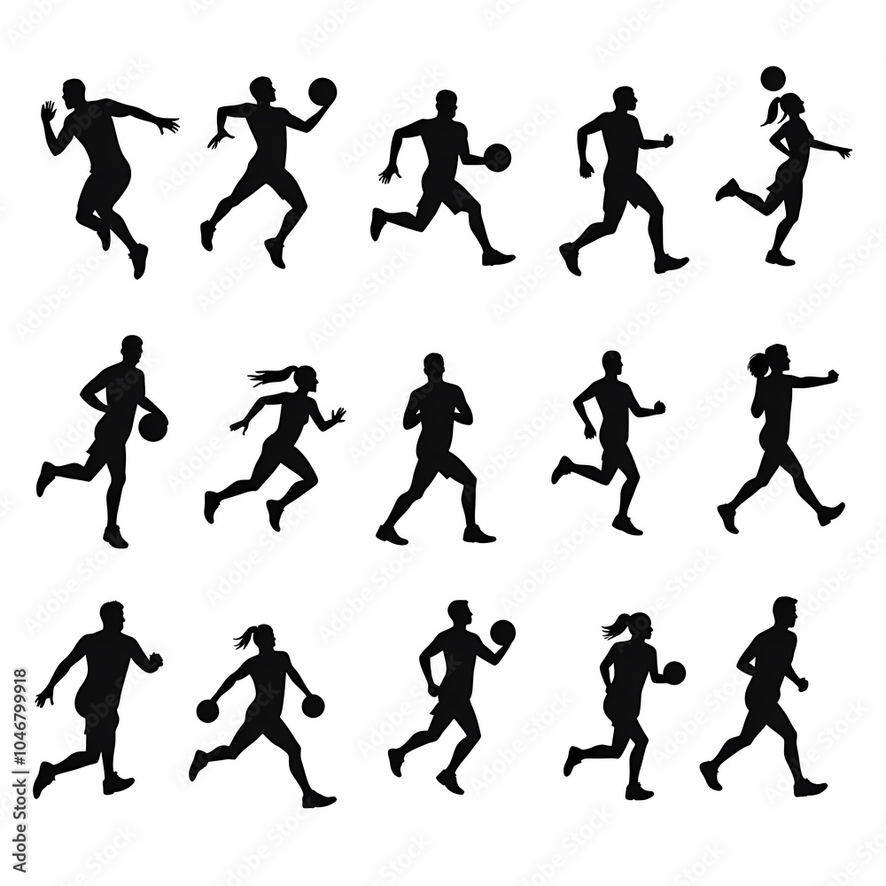 Silhouette vector of men playing basket ball in competition Silhouette vector of men playing basket ball in competition