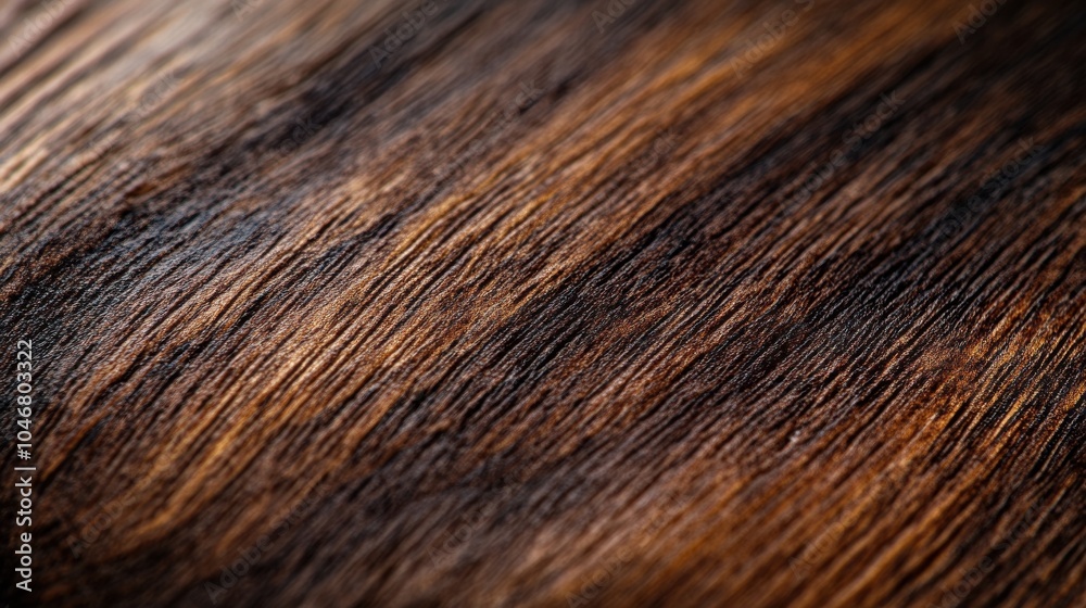 Fototapeta premium Dark maple wood surface with polish