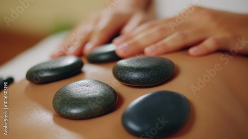 Relaxing Warm Stone Massage Therapy Session