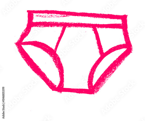 Tanks Men Underwear Icon Crayon Chalk Drawing Icon