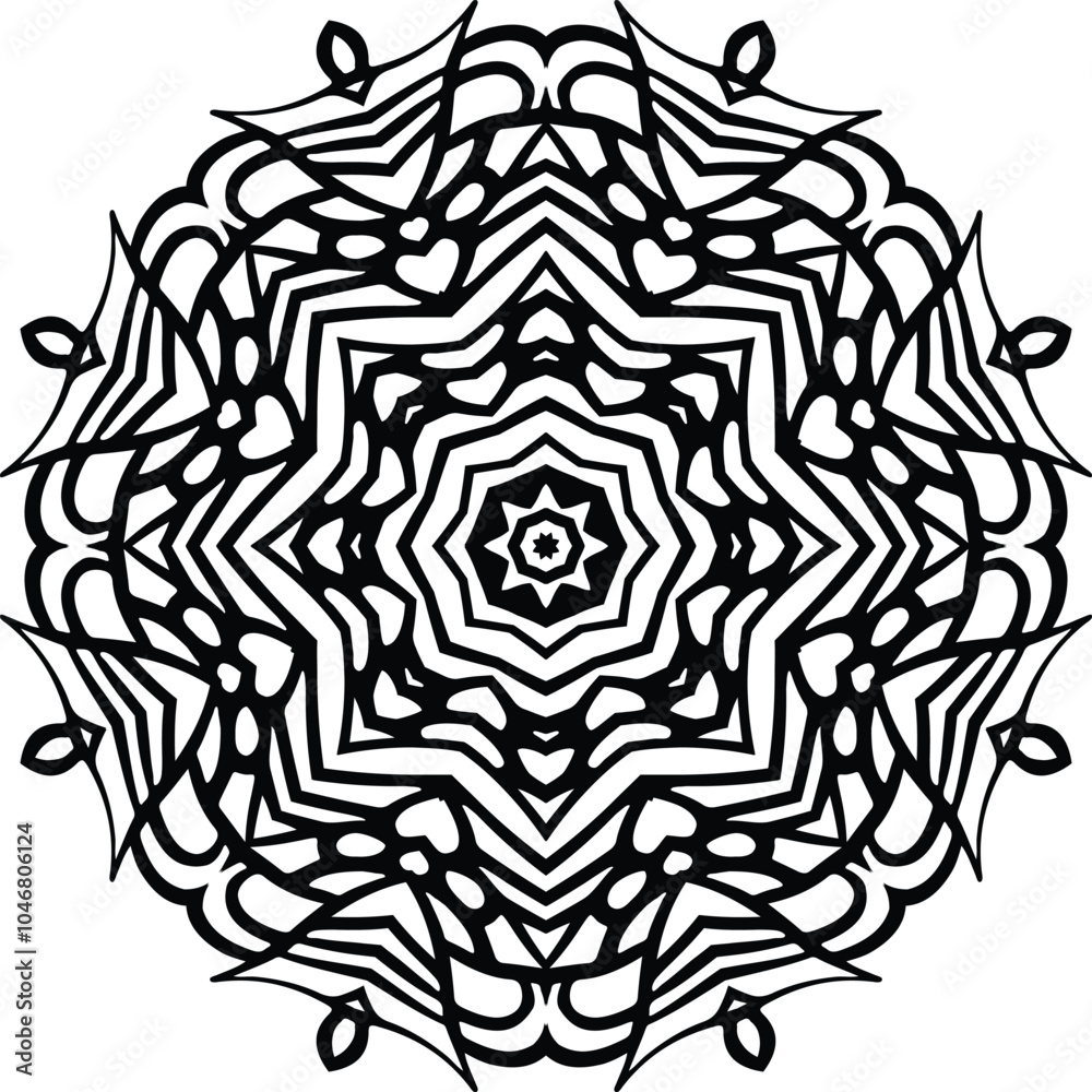 Mandala Art Easy Circular Pattern in Form of Mandala With Flower for Henna, Mehndi, Tattoo, Decoration Decorative Ornament in Ethnic Oriental Style. Mandala Art Easy Circular Pattern in Form of Mandala With Flower for Henna, Mehndi, Tattoo, Decoration Decorative Ornament in Ethnic Oriental Style.