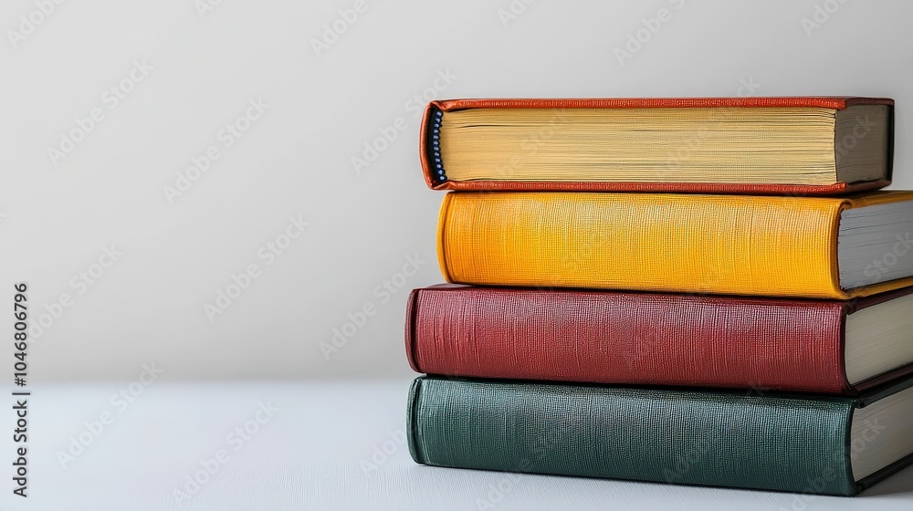 A clean white backdrop featuring a neatly stacked set of colorful books, allowing the focus to remain on the titles and the vibrant covers. A clean white backdrop featuring a neatly stacked set of colorful books, allowing the focus to remain on the titles and the vibrant covers.