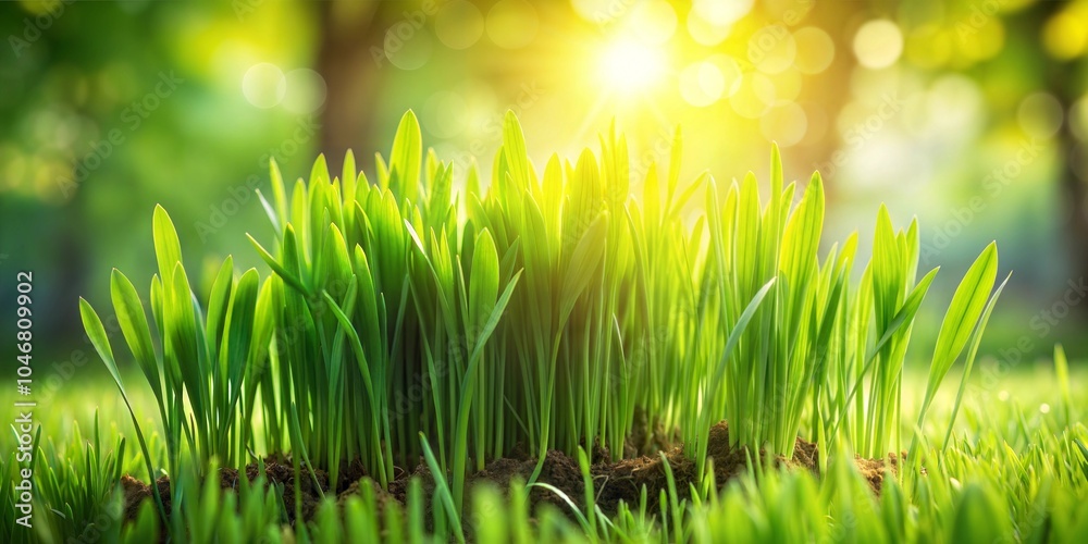 green grass in the forest green grass in the forest
