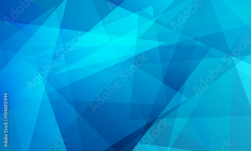 abstract blue fractal geometric triangle polygon shape background