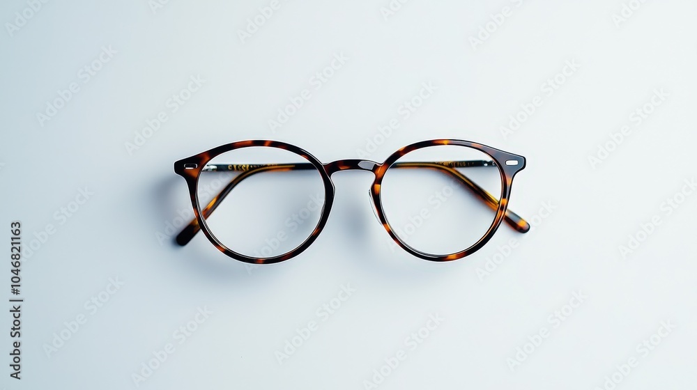 A simple white background featuring a pair of stylish eyeglasses, emphasizing their design and details without any distractions. A simple white background featuring a pair of stylish eyeglasses, emphasizing their design and details without any distractions.